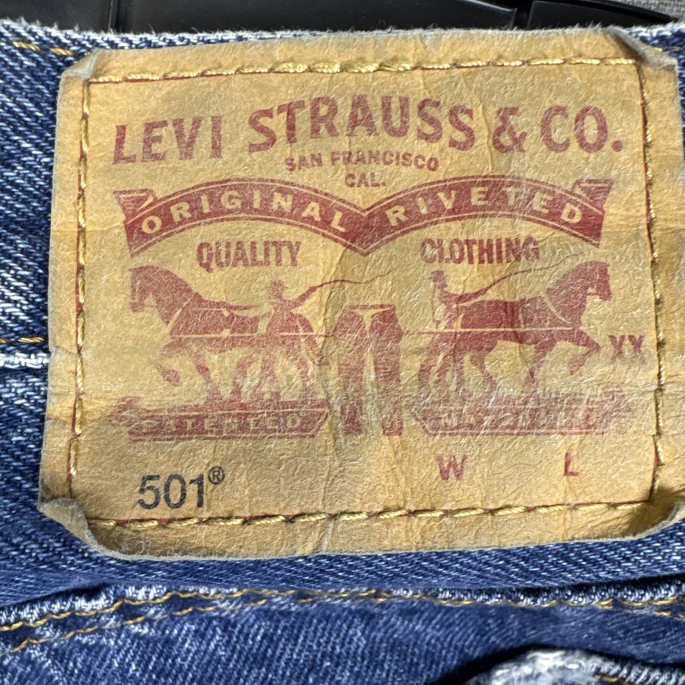 Levi's Blue Straight Leg Women's Jeans - Picture 8 of 9